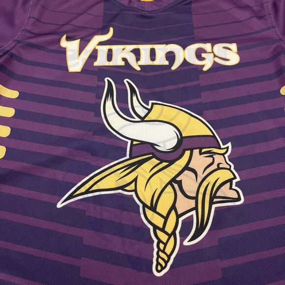 Minnesota Vikings Reversible NFL Flag Football Jersey Youth Sz L Fancore Team - Picture 2 of 8